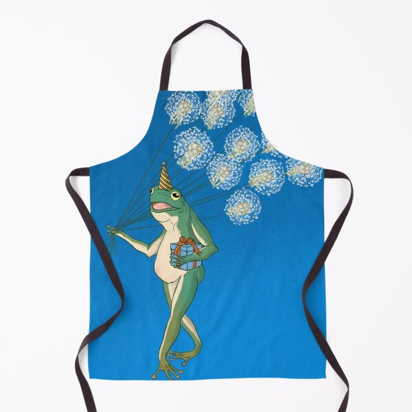 Item preview, Birthday Frog with Dandelion Balloons designed and sold by ECMazur Art.