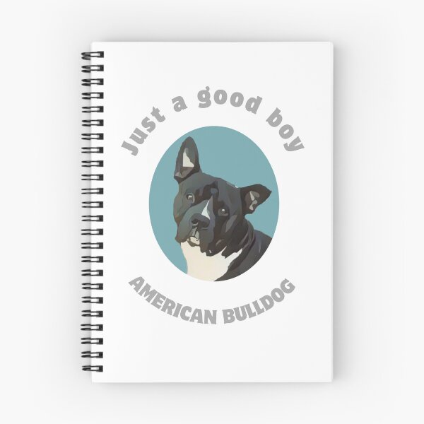 Item preview, Black and white American bulldog designed and sold by TaraPen.