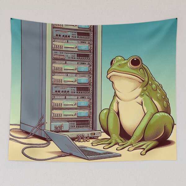 Item preview, Frog Admin Has Given Up designed and sold by nikkolaus.