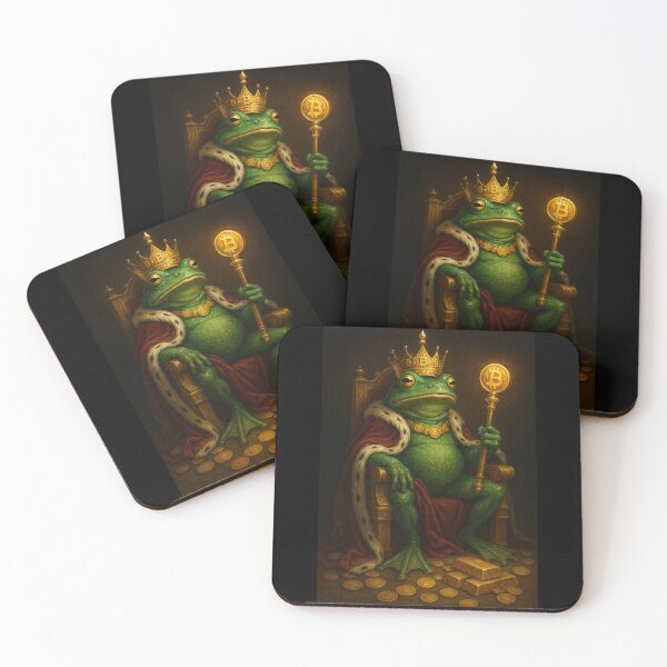 Item preview, The Bitcoin Frog King designed and sold by MarinaBlackArt.
