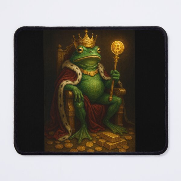 Item preview, The Bitcoin Frog King designed and sold by MarinaBlackArt.