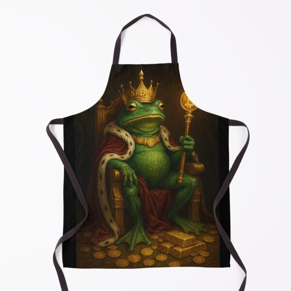 Item preview, The Bitcoin Frog King designed and sold by MarinaBlackArt.
