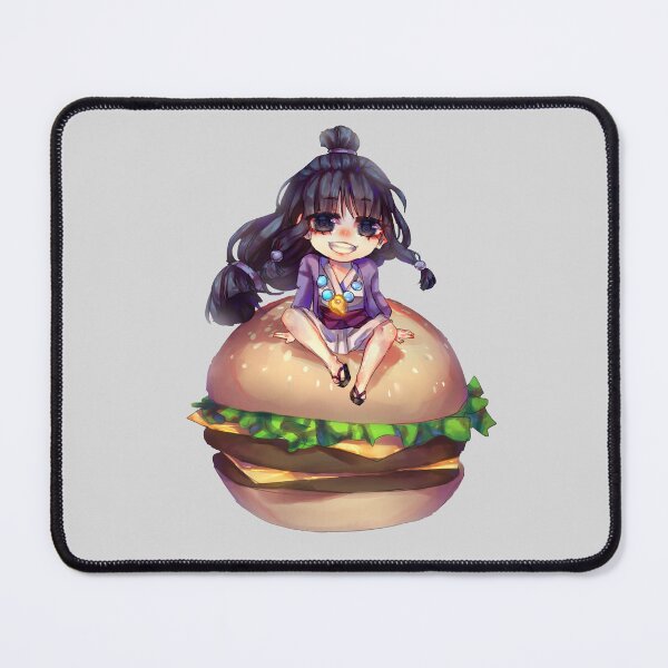 Item preview, maya fey on a giant burger from ace attorney designed and sold by mariam246810.