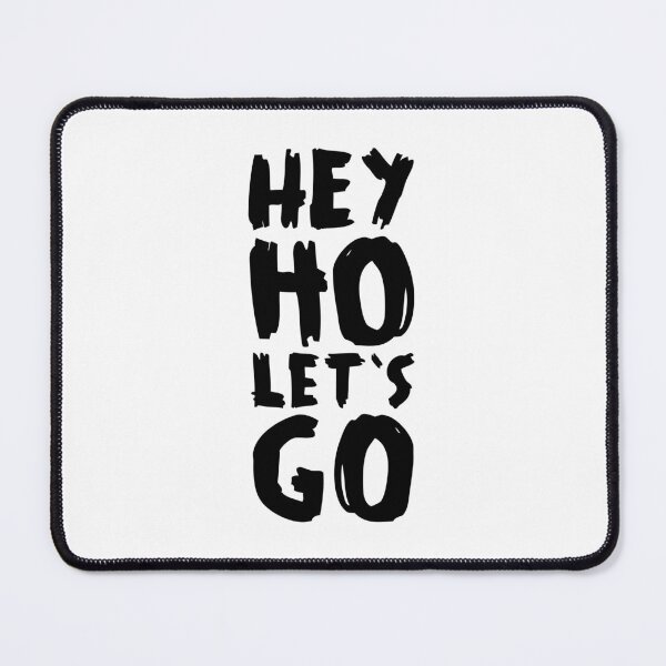 Item preview, Hey Ho Let's Go – Punk Rock Typography in Black designed and sold by didijuca.