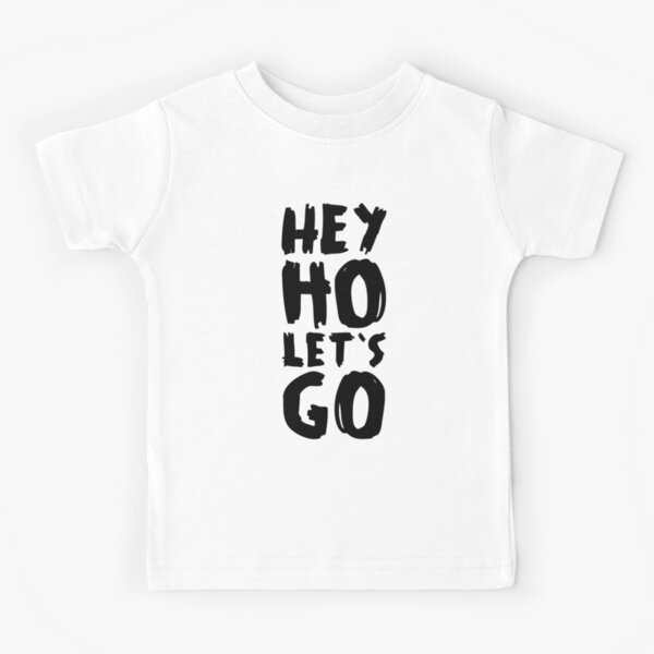 Aperçu de l'œuvre Hey Ho Let's Go – Typographie punk rock en noir créée et vendue par didijuca.