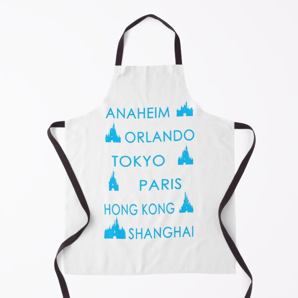 Item preview, Disney Cities Around the World | Anaheim · Orlando · Tokyo · Paris · Hong Kong · Shanghai Minimalist Tee Electric Blue designed and sold by DevonDisneyland.