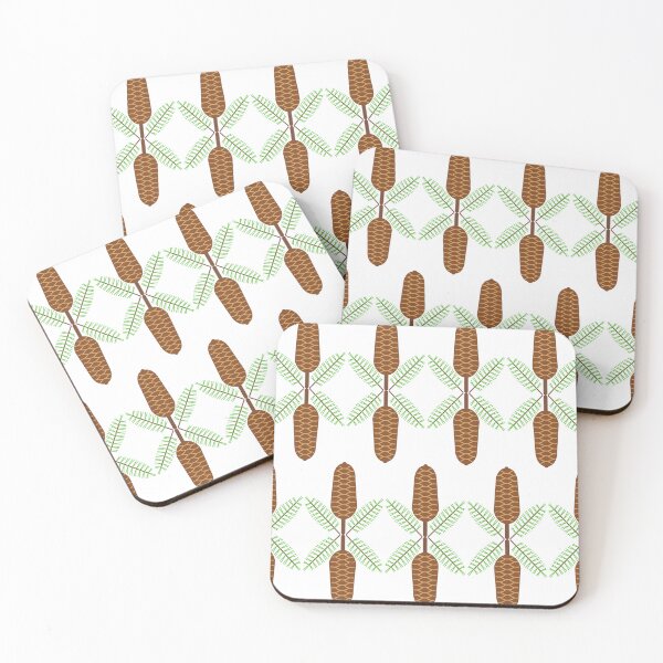 Item preview, October 7th Birth Flower Fir Tree Pattern designed and sold by birthflower.