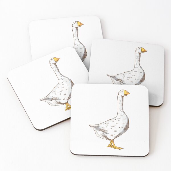 Item preview, Hand-Drawn Vintage Animal Illustration – White Goose Sketch designed and sold by ambisketch.