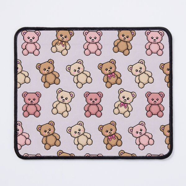 Item preview, Pixel Teddy Bear Pattern – Cute Pixel Art Plush Bears designed and sold by subliman.