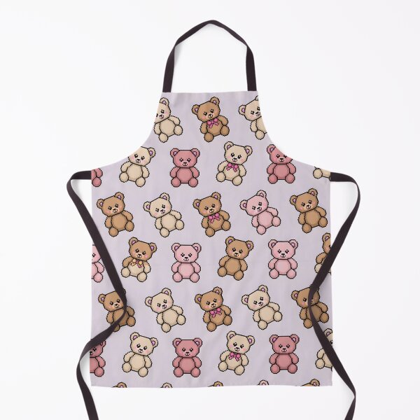 Item preview, Pixel Teddy Bear Pattern – Cute Pixel Art Plush Bears designed and sold by subliman.