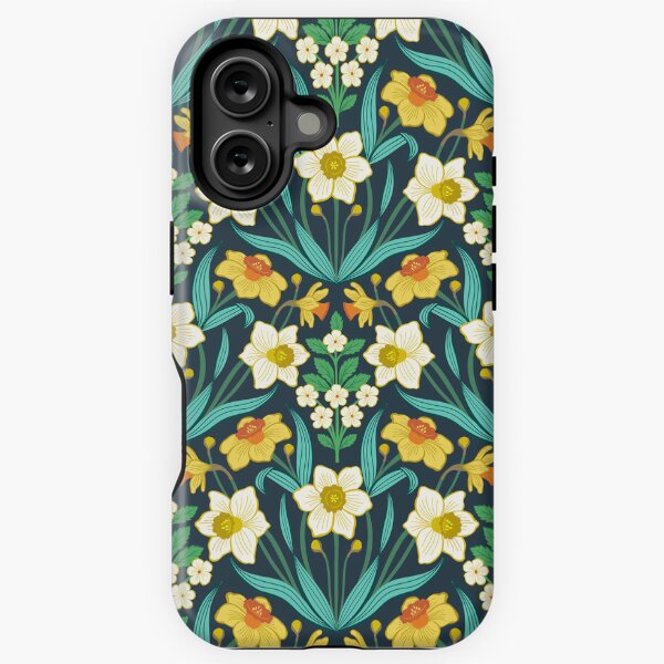 Item preview, Spring daffodils on black designed and sold by Jennifer Ladd.
