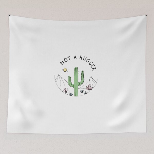 Item preview, Not a Hugger – Funny cactus design for individualists designed and sold by Eterna Vision.