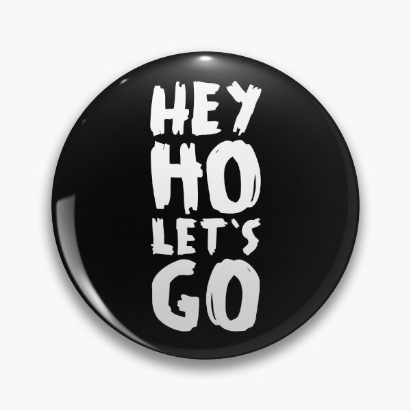 Item preview, Hey Ho Let's Go – Punk Rock Typography in White designed and sold by didijuca.