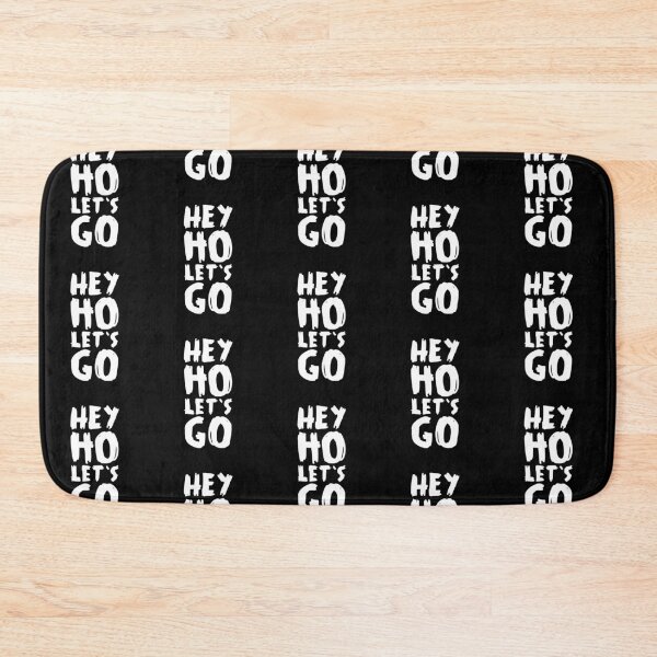 Item preview, Hey Ho Let's Go – Punk Rock Typography in White designed and sold by didijuca.