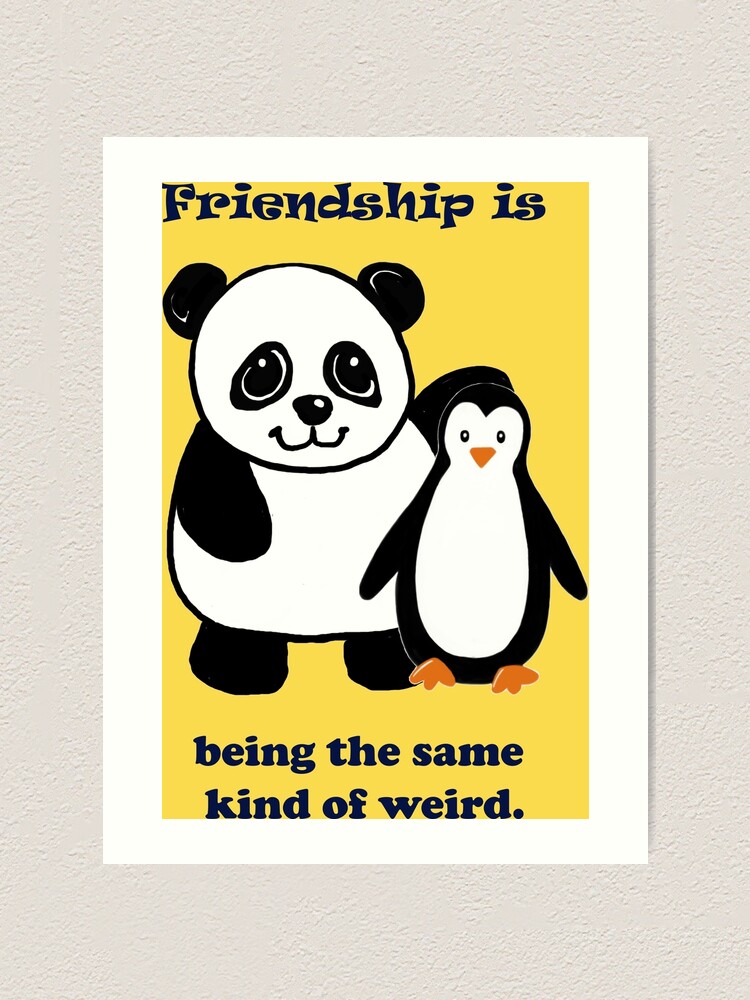 Frienship, Penguin and Panda