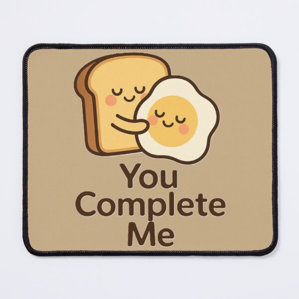 Item preview, You Complete Me – Cute Breakfast Couple Design designed and sold by Eterna Vision.