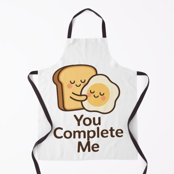 Item preview, You Complete Me – Cute Breakfast Couple Design designed and sold by Eterna Vision.