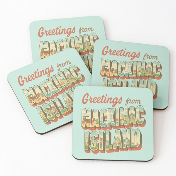 Item preview, Greetings from Mackinac Island: A Vintage Journey on Two Wheels designed and sold by Globalcitytees.