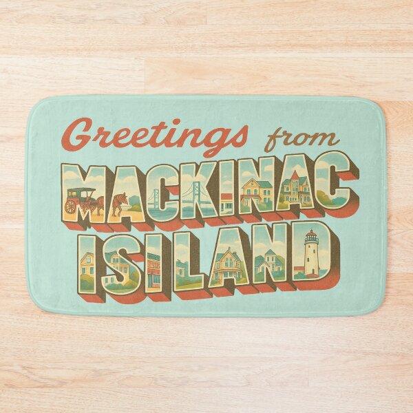 Item preview, Greetings from Mackinac Island: A Vintage Journey on Two Wheels designed and sold by Globalcitytees.