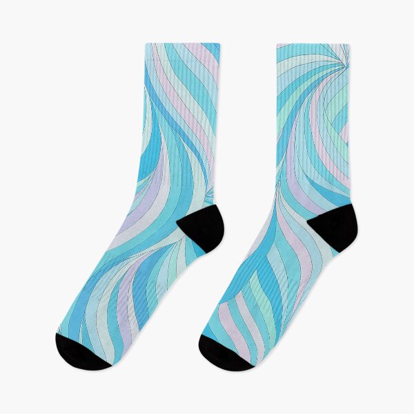 Item preview, Pastel Blue Abstract Swirl Pattern Art designed and sold by weirdfishes123.