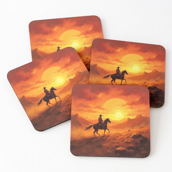 Item preview, Silent Cavalcade Under the Setting Sun designed and sold by JonelleTshirts.