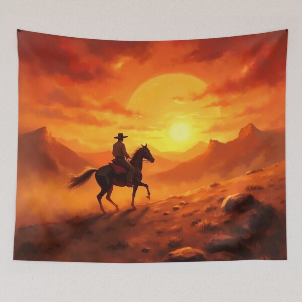 Item preview, Silent Cavalcade Under the Setting Sun designed and sold by JonelleTshirts.