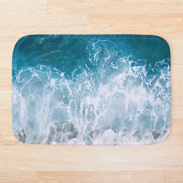 Item preview, Ocean blue shore at beach  designed and sold by Kawaii Nest.