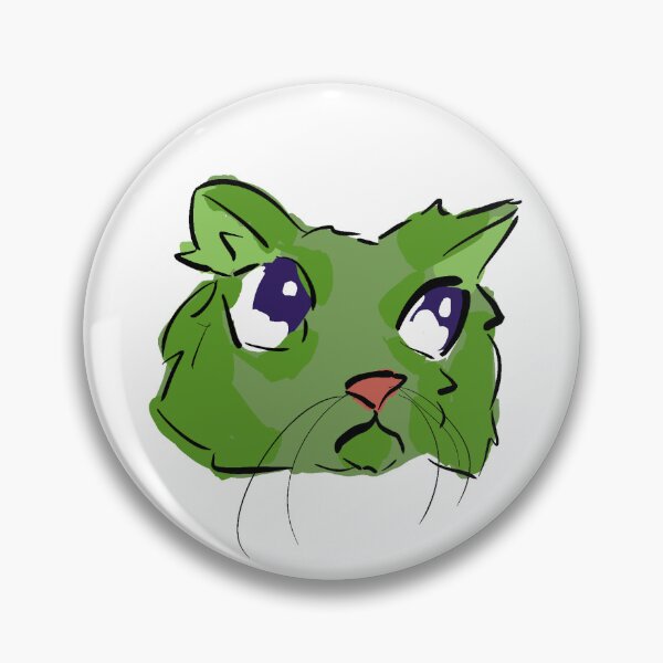 Item preview, Gato persa alienígena verde desordenado designed and sold by Reece3645.
