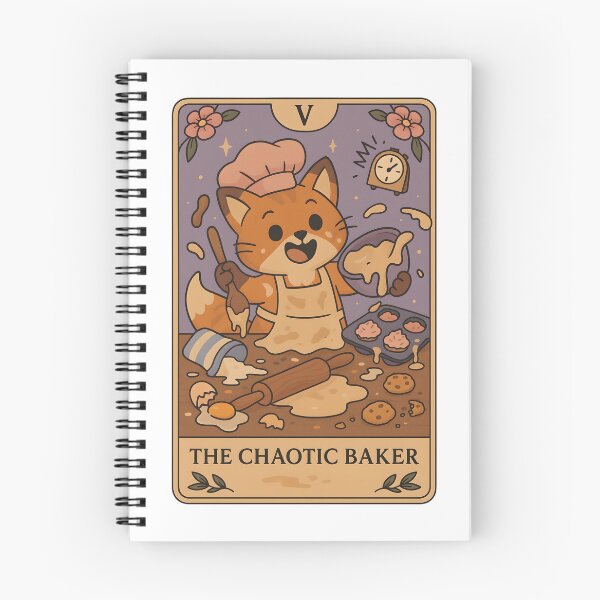 Item preview, The Chaotic Baker – Cute Fox Tarot Card Design designed and sold by SONandMOONcreationsAU.