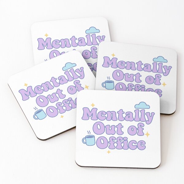 Item preview, Mentally Out of Office – Pastel Y2K Aesthetic Quote Design for Soft Girl Style designed and sold by Cgriffin18.