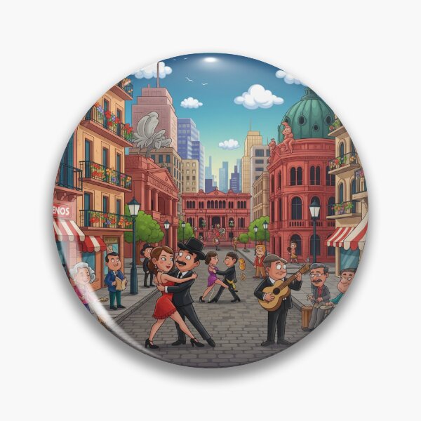 Item preview, Buenos Aires cartoon designed and sold by Evelyn Ferraro.