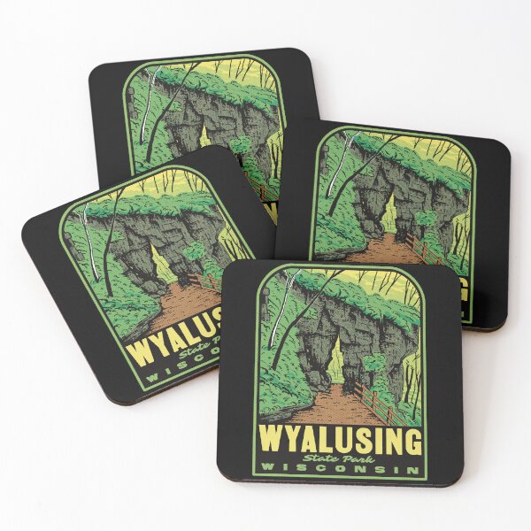 Item preview, Wyalusing State Park Retro Wisconsin River Art designed and sold by HalpinDesign.