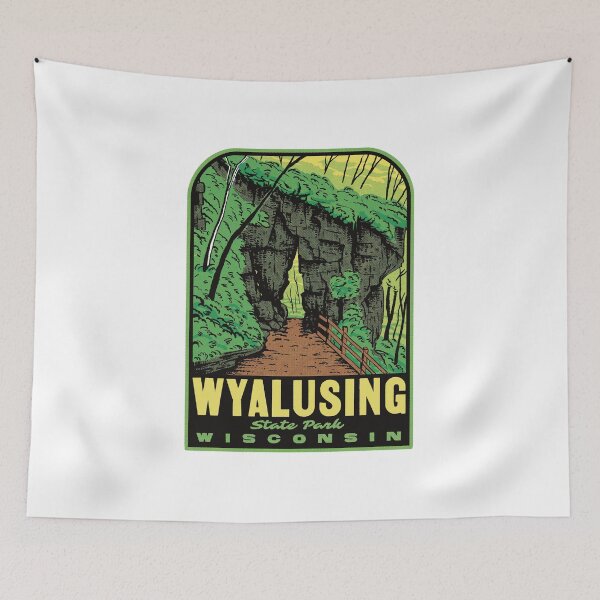 Item preview, Wyalusing State Park Retro Wisconsin River Art designed and sold by HalpinDesign.