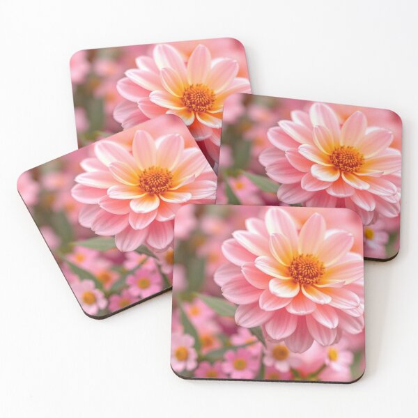 Item preview, Cute Flower Background Desktop Wallpaper – Vector Floral Design designed and sold by hjian8219.