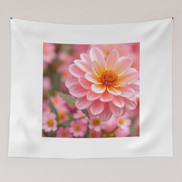 Item preview, Cute Flower Background Desktop Wallpaper – Vector Floral Design designed and sold by hjian8219.