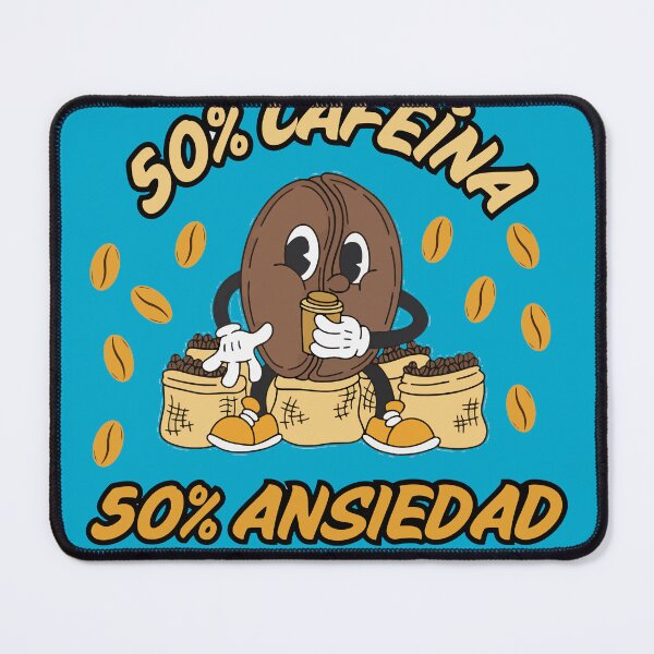 Item preview, 50% Caffeine, 50% Anxiety – Fun Design for Coffee Lovers designed and sold by La mala influencia.