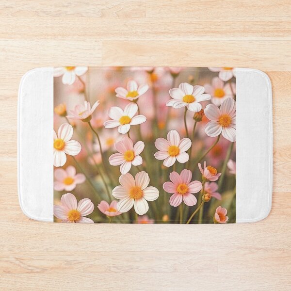 Item preview,  Cute Flower Background Desktop Wallpaper – Vector Floral Design designed and sold by hjian8219.