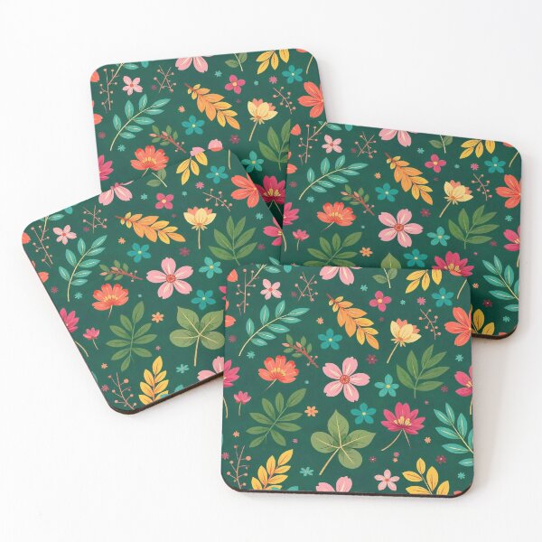 Item preview, Cute Flower Background Desktop Wallpaper – Vector Floral Design designed and sold by hjian8219.