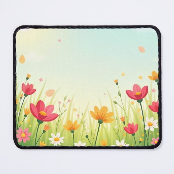 Item preview, Cute Flower Background Desktop Wallpaper – Vector Floral Design designed and sold by hjian8219.