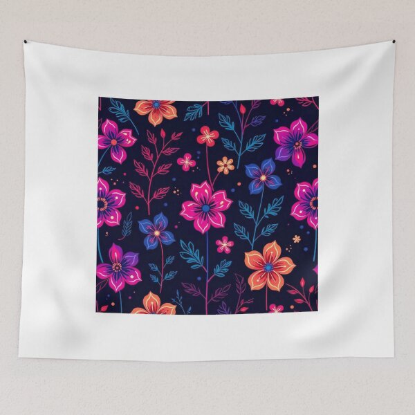 Item preview, Cute Flower Background Desktop Wallpaper – Vector Floral Design designed and sold by hjian8219.