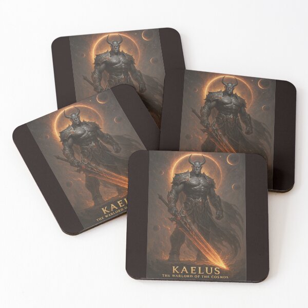 Item preview, Kaelus, The Warlord of the Cosmos| Dark Fantasy Warrior Art designed and sold by KMChronicles.