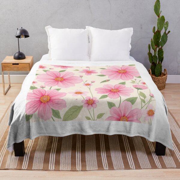Item preview, Cute Flower Background Desktop Wallpaper – Vector Floral Design designed and sold by hjian8219.