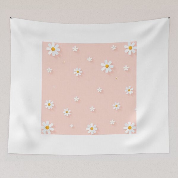 Item preview, Cute Flower Background Desktop Wallpaper – Vector Floral Design designed and sold by hjian8219.