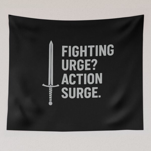 Item preview, D&D True Fighter Style Mantra designed and sold by Loot-Suit-Riot.