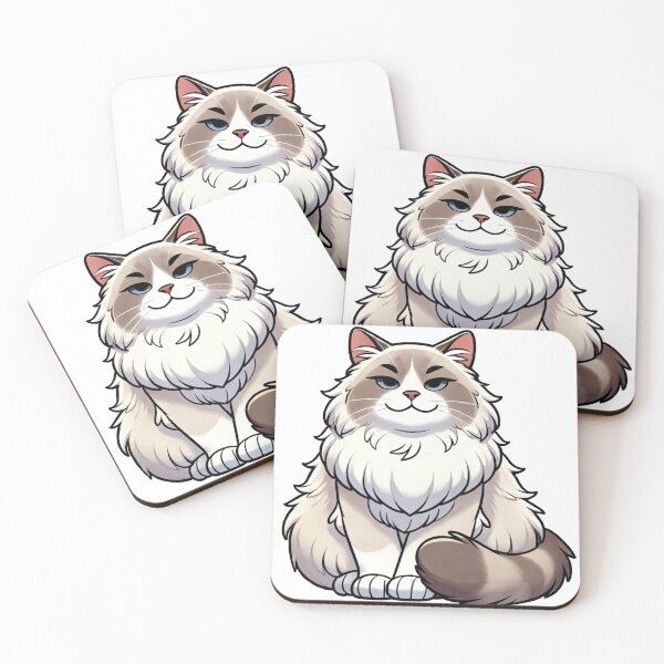 Item preview, MoodMeow – Confident Fluffy Cat Sticker designed and sold by MoodMeow.