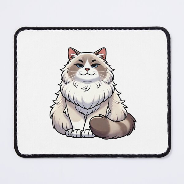 Item preview, MoodMeow – Confident Fluffy Cat Sticker designed and sold by MoodMeow.