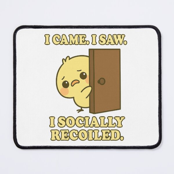 Item preview, I Socially Recoiled – Shy Chick Introvert Design designed and sold by MoodieClub.