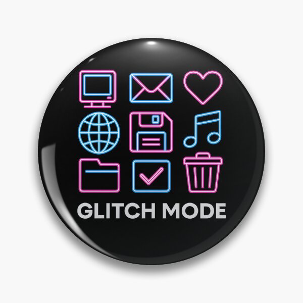 Item preview, Glitch Mode Retro Icons Shirt designed and sold by MysticArtisan.