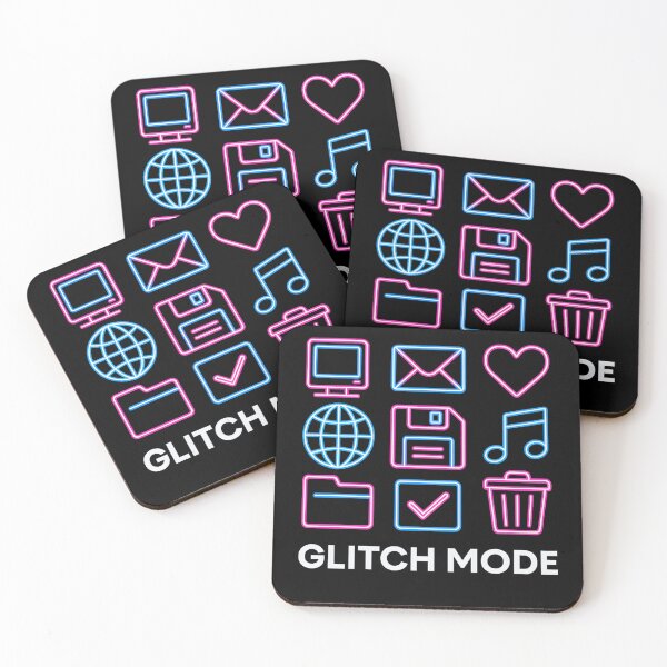 Item preview, Glitch Mode Retro Icons Shirt designed and sold by MysticArtisan.