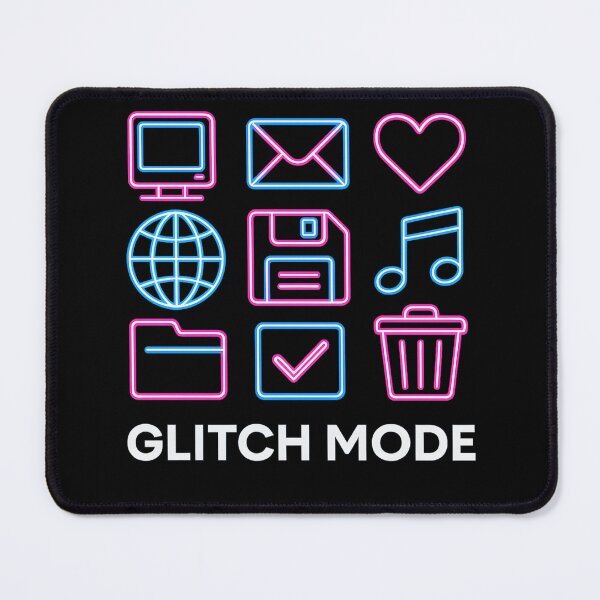 Item preview, Glitch Mode Retro Icons Shirt designed and sold by MysticArtisan.